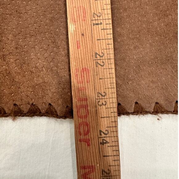 'High Point' Brown Knit and Suede Accent Panel Turtleneck Sweater Women's Large - Picture 11 of 11